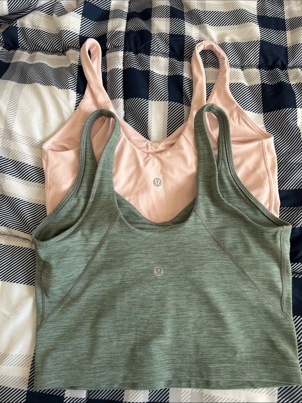 Lemon Ribbed Camisole Duo - Dusty Pink & Sage Green